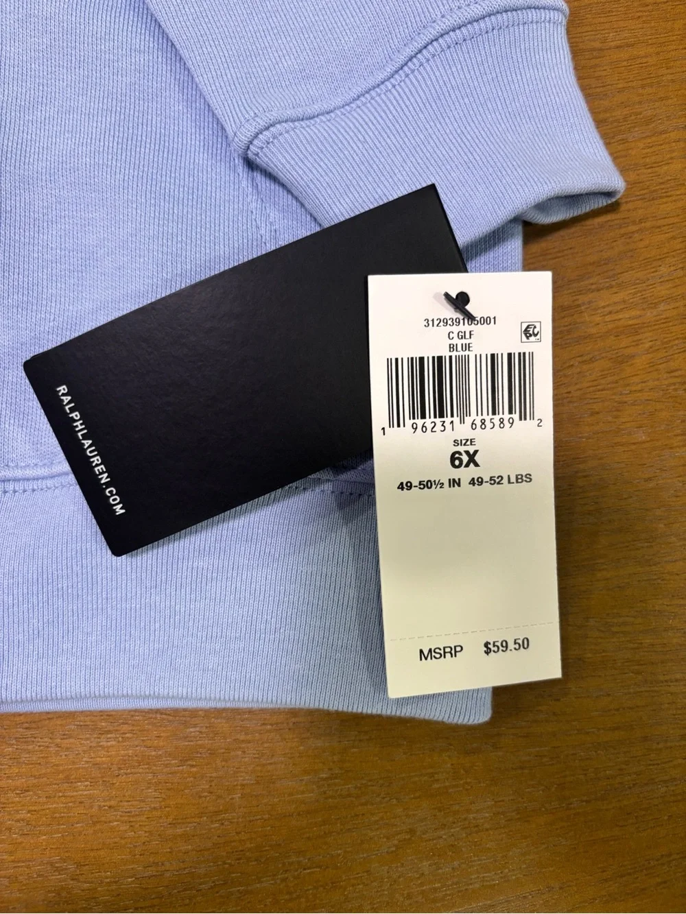 NWT Ralph Lauren RLX Zip up girls jacket blue 6/6x